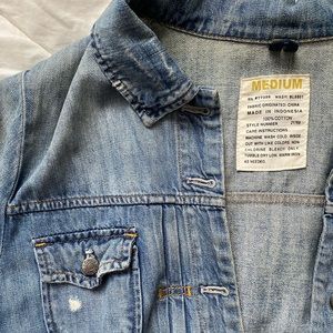 JCrew distressed denim jacket